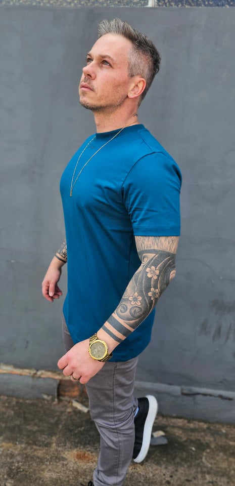 T-shirt Trinity Basic Azul Petróleo