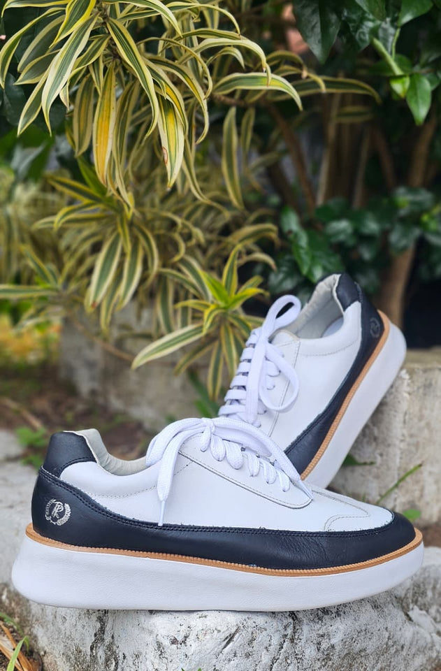 Tênis Rouparia Over Mcqueen Couro Bicolor
