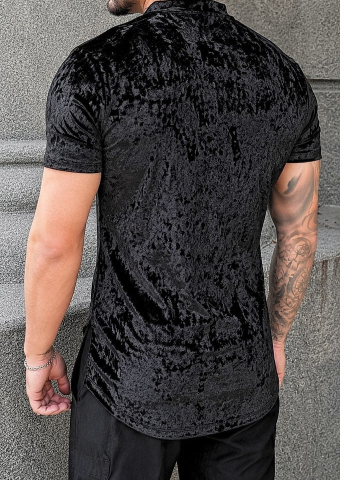T-shirt Glossy Black