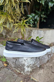 Sapato Mocassim Iate Couro Preto Heicon