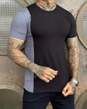 T-shirt Volk Listra Bicolor Preta