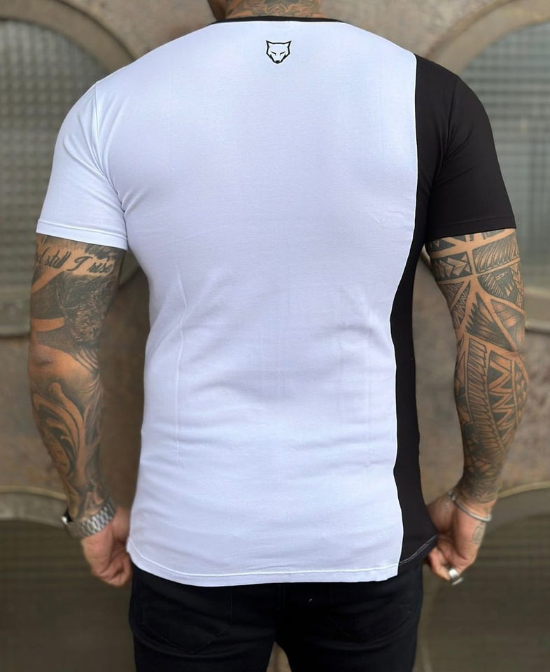 T-shirt Volk Listra Bicolor Branca