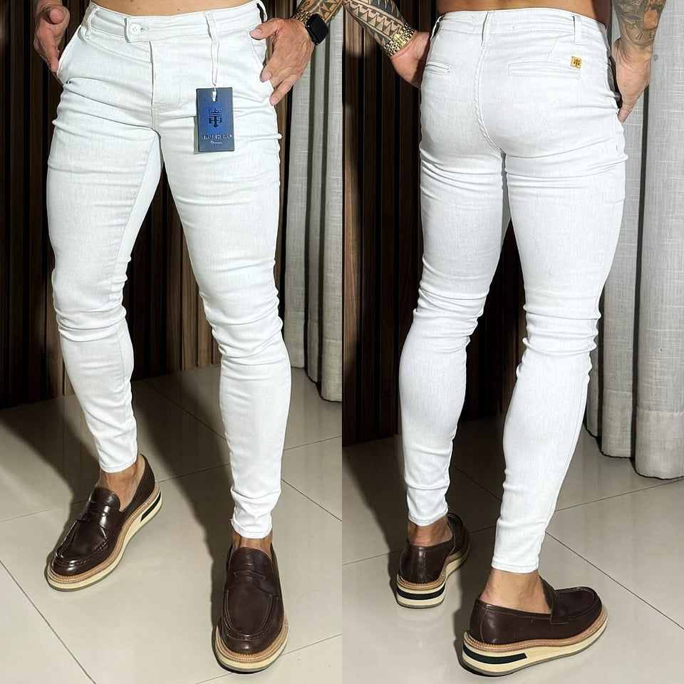 Calça Alfaiataria Skinny Hero Branca