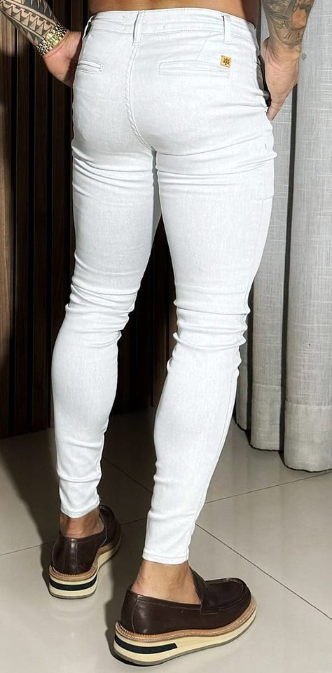 Calça Alfaiataria Skinny Hero Branca