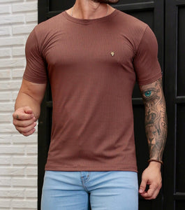 T-shirt Canelada Marrom