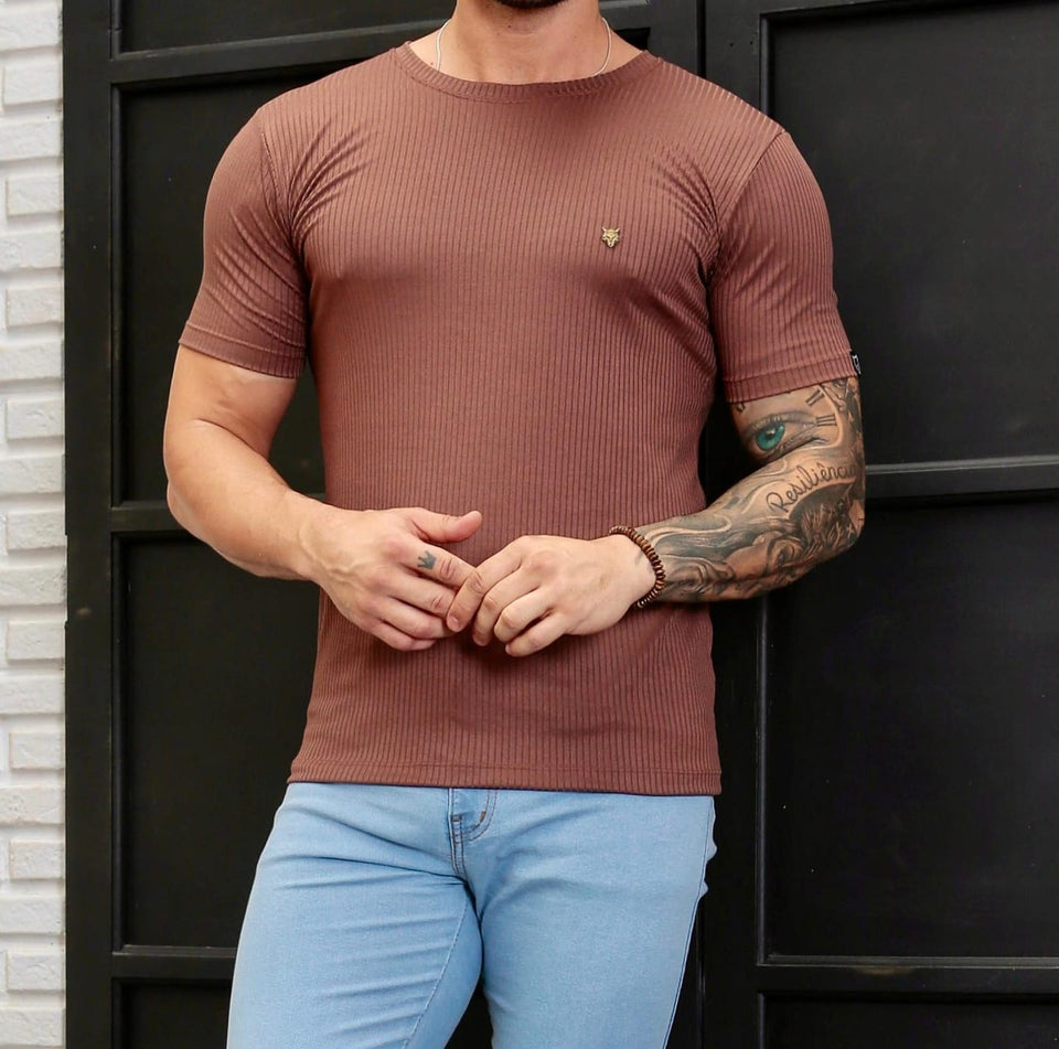 T-shirt Canelada Marrom