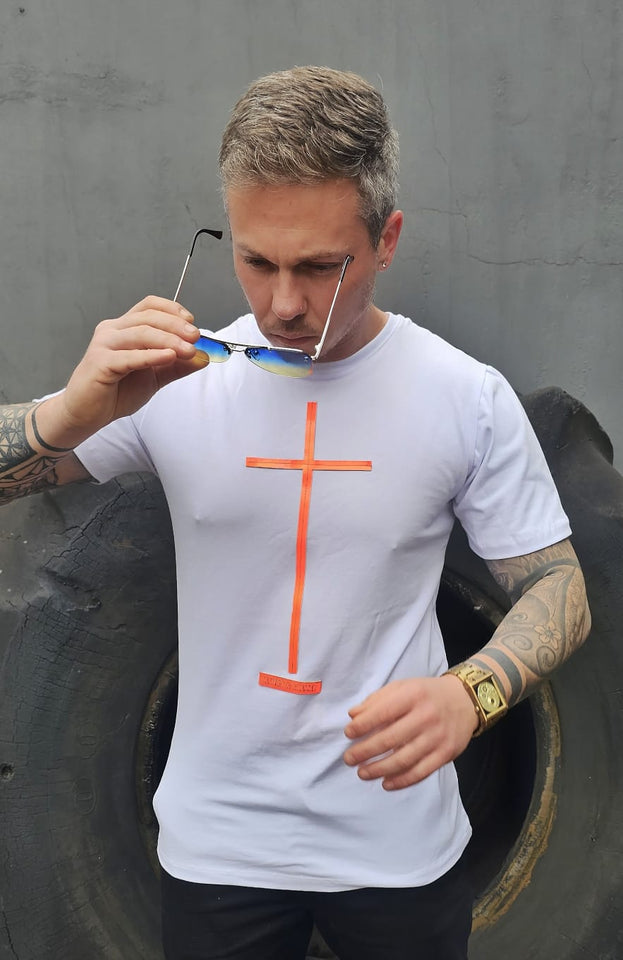 T-shirt Lendary Cruz Laranja Neon
