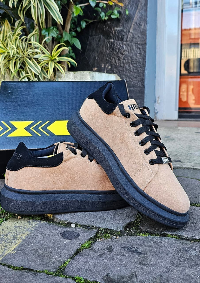 Tênis Kangu Over Resort Suede Caramelo