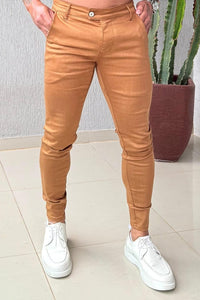 Calça Alfaiataria Skinny Hero Caramelo