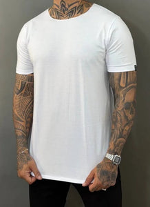 T-shirt Classic Branca Gola Canoa