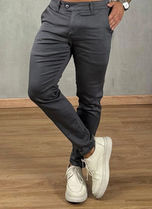 Calça Alfaiataria Skinny Hero Chumbo Escuro