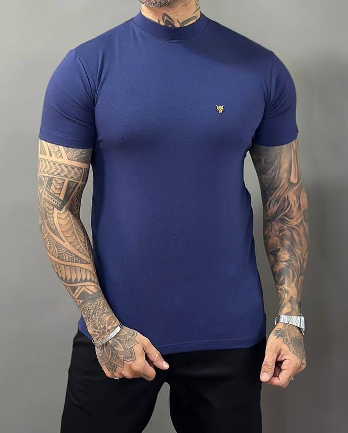 T-shirt Cotton Premium Azul Marinho