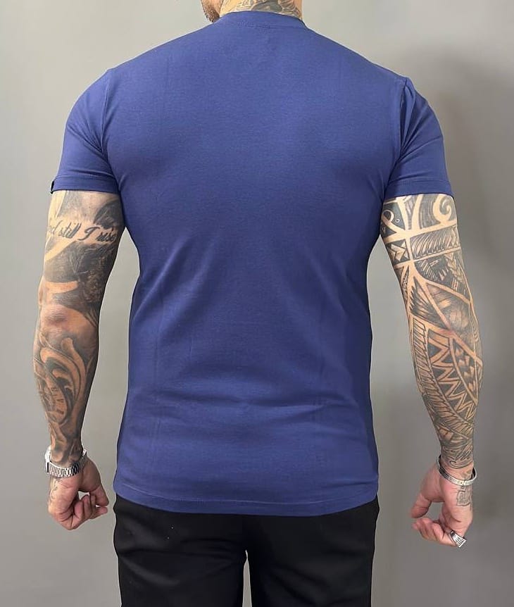 T-shirt Cotton Premium Azul Marinho