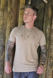 T-shirt Kreta Letreiro Creme