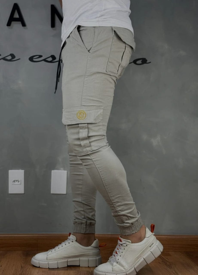 Calça Jogger Jst Bege