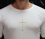 T-shirt Canelada Off White Cruz Bordada