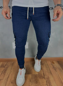 Calça Jogger Jst Jeans Escuro