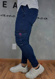 Calça Jogger Jst Jeans Escuro