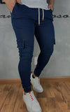 Calça Jogger Jst Jeans Escuro