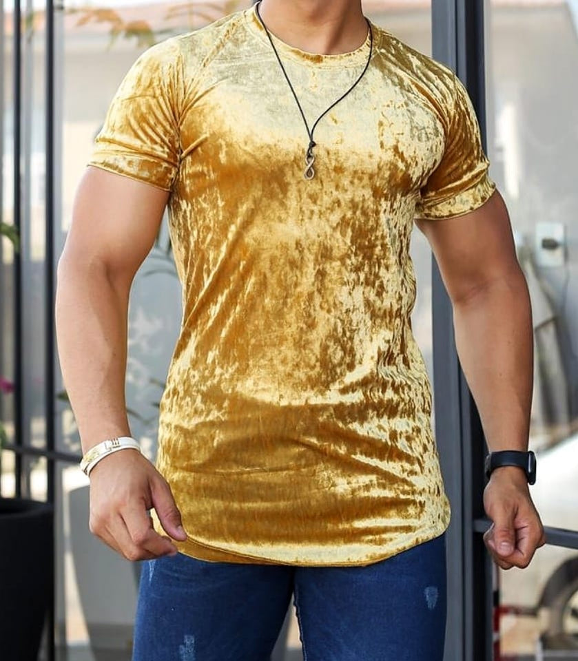 T-shirt Glossy Gold