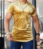 T-shirt Glossy Gold