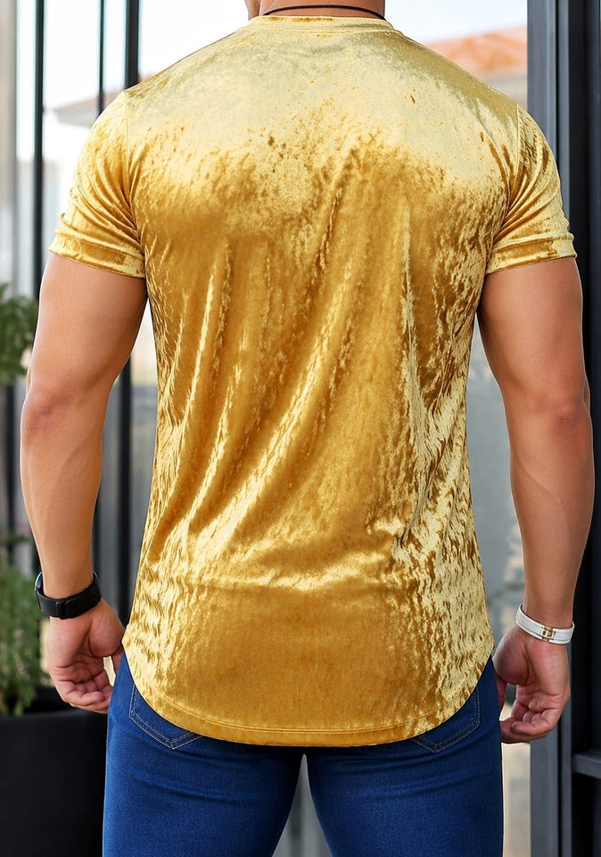 T-shirt Glossy Gold
