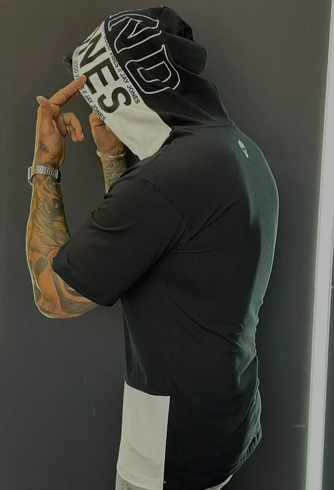T-shirt Skull Capuz Bicolor