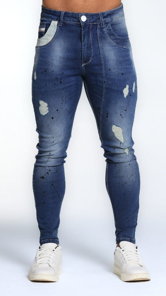 Calça Destroyed Codi Tingimento Preto