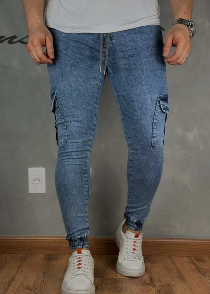 Calça Jogger Sninny Jst Jeans Mescla