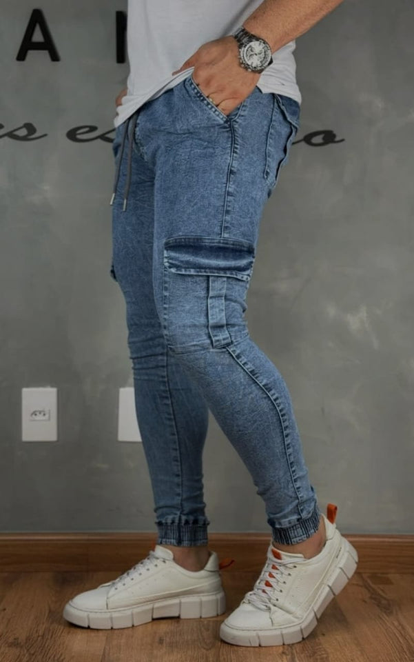 Calça Jogger Sninny Jst Jeans Mescla