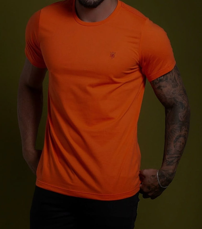 T-shirt Rvra Basic Laranja Neon
