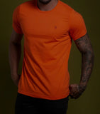 T-shirt Rvra Basic Laranja Neon