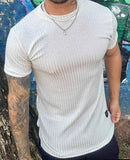 T-shirt Branca Metalizada Gliter