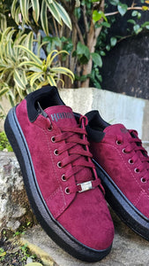 Tênis Kangu Over Resort Suede Marsala