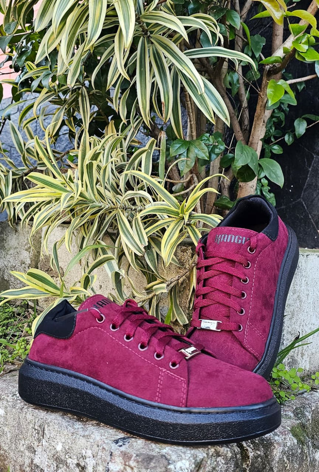 Tênis Kangu Over Resort Suede Marsala
