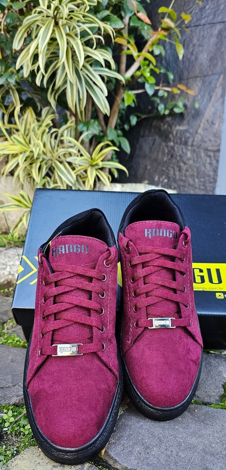 Tênis Kangu Over Resort Suede Marsala