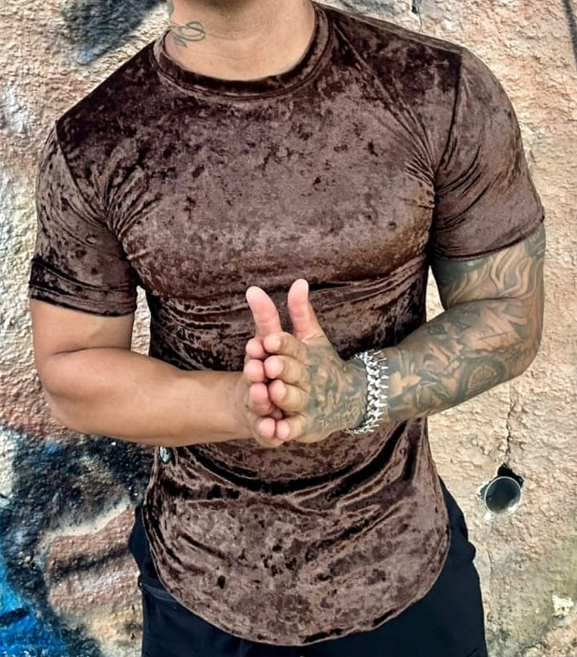 T-shirt Glossy Brown