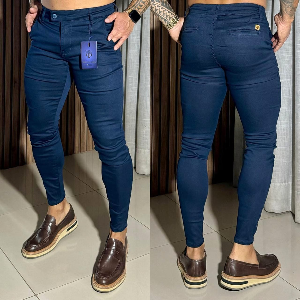 Calça Alfaiataria Skinny Hero Marinho