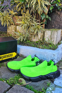 Tênis Meia Kangu Flayt Verde Neon