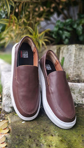 Sapato Mocassim Iate Couro Pinhão Heicon