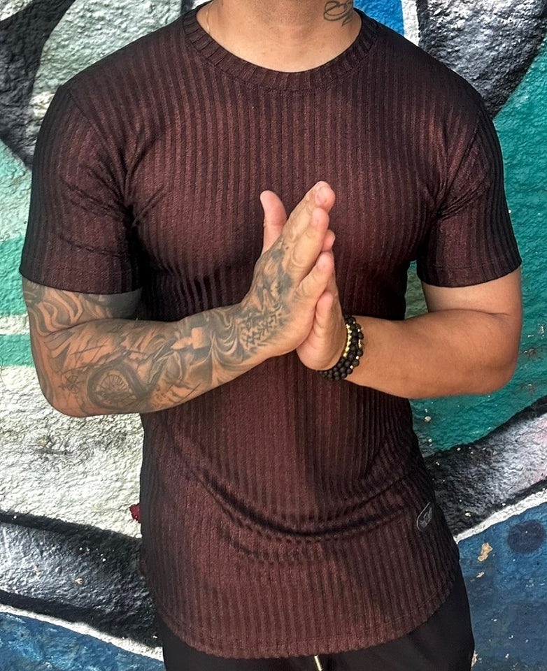 T-shirt Preta Metalizada Gliter