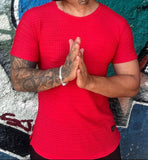 T-shirt Premium Rendada Vermelha