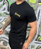 T-shirt Strong Detalhe Amarelo