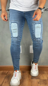 Calça Destroyed Skinny Jst Skull