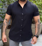 Camisa Premium Exalt Preta Manga Curta