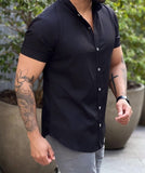 Camisa Premium Exalt Preta Manga Curta