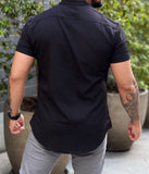 Camisa Premium Exalt Preta Manga Curta