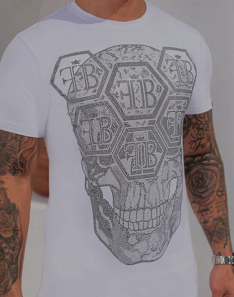 T-shirt Skull Pedraria Branca