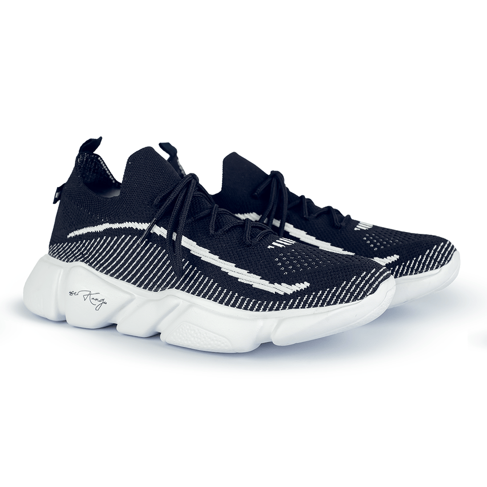 Tênis Kangu Flayt Level Black solado branco