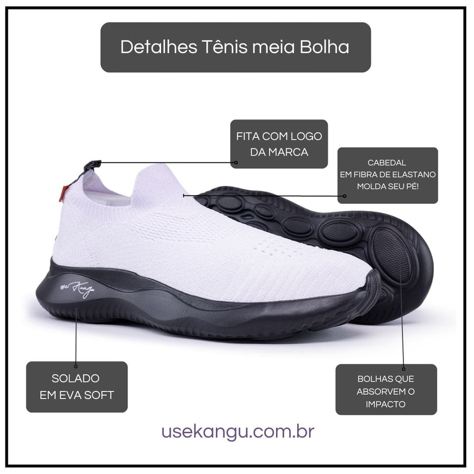 Tênis Kangu Meia Big White